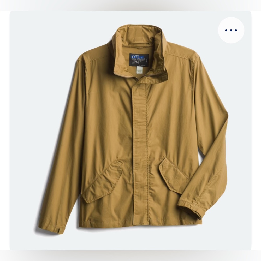 Grind by Coffee Shop Jacket Men’s Mustard Brown Lightweight Hooded L